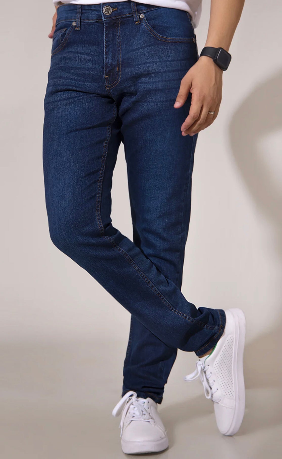 Ankle Fit Jeans In Blue