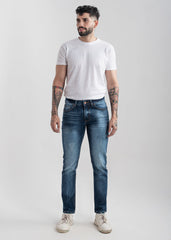 Denim stretch (D-blu) cotton jeans ( b2b leftover)